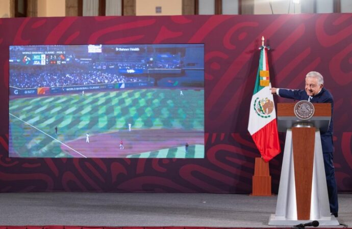 <strong>Presidente celebra triunfo de Selección Mexicana de Béisbol contra Estados Unidos en el Clásico Mundial</strong>