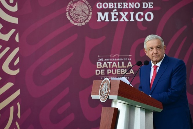 <strong>Fundamental conocer intervenciones extranjeras en la historia de México, afirma presidente en 161 Aniversario de la Batalla de Puebla</strong>