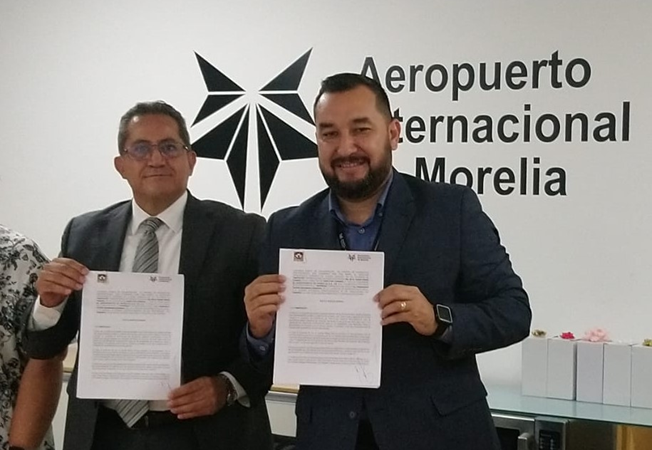 <strong>El ITSCH y el Aeropuerto Internacional de Morelia firmaron convenio de colaboración</strong>