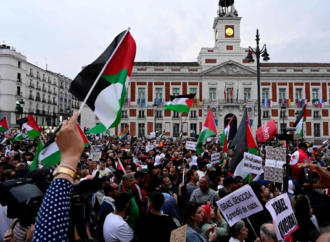 <strong>Miles de personas marchan en Madrid en apoyo al pueblo palestino</strong>